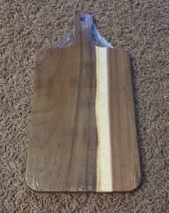 Wooden Charceuteri Board for Entertaining and Parties, Multi-Colored Stained Wood, Still in Original Plastic Wrap