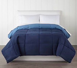 FullQueen Home Expressions Ultra Soft Down Alternative Reversible Comforter