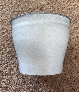 Natural IronStone GardenFlower Pot, 1.99 Gallon Size 10 Inches Wide Gray Color