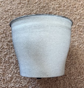 Natural IronStone GardenFlower Pot, 1.99 Gallon Size 10 Inches Wide Gray Color