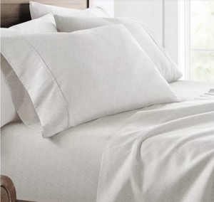 Sheet Set Patterned Microfiber Ultra Soft Bedding in Modern Circles Queen Sized Bed