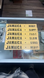 Jamaica race track conditions signage