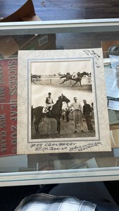 1949 miss cranberry horse racing photograph