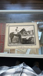 1949 Lea flag horse racing photograph