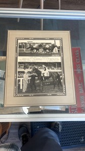 1947 night tour horse racing photograph