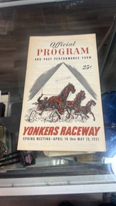 1951 Yonkers raceway race program