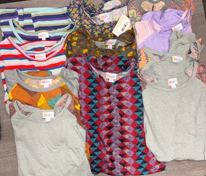 LuLaRoe Liquidation - Lot of 6-Randy Tee, 2-Gigi Tops, 3-Irma Tunics (Size L) - MSRP $390