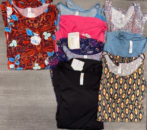 LuLaRoe Liquidation - Lot of 3-Classic T, 1-Perfect T, 4-Lynnae Tops (Size L) - MSRP $302