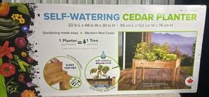 Self-watering Elevated Cedar Garden Planter - MSRP $200