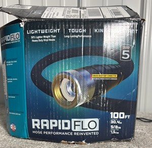 Teknor Rapid Flo 58 in. x 100 ft. Compact Garden Hose - MSRP $50