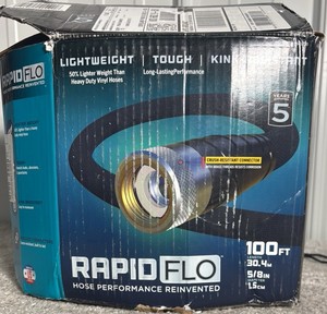 Teknor Rapid Flo 58 in. x 100 ft. Compact Garden Hose - MSRP $50