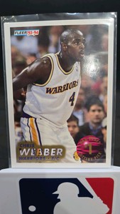 1993 FLEER CHRIS WEBBER ROOKIE CARD