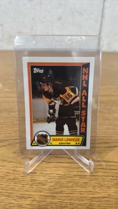 1989 Topps NHL ALL Star Sticker Mario Lemieux #3