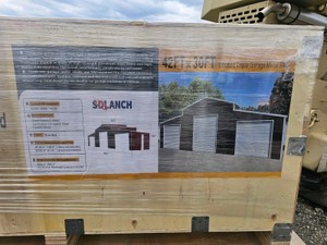 Unused 2026 Triple Door Garage Metal Shed SDL 4230 TGMS