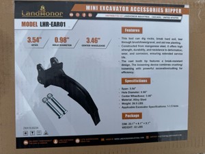 Mini Excavator Accessories Ripper  LandHonor  2026  Unused  LHR-EAR01