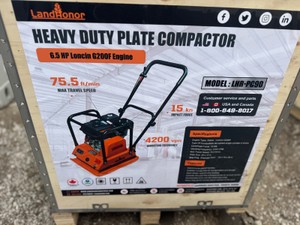 Heavy Duty Plate Compactor  LandHonor  2026  Unused  LHR-PC90
