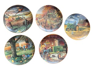 Set of Five Charles Freitag Collector Plates