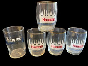 Vintage Hamms Collectible Beer Glasses