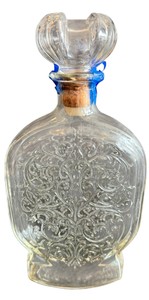 Vintage Schenley Embossed Glass Whiskey Decanter