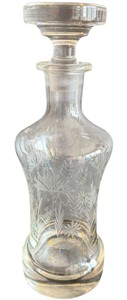 Etched Glass Decanter