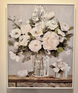 Stupell Industries Country White Floral Scene