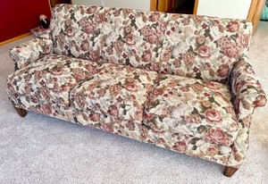 Floral Patterned 3-Seat Sofa