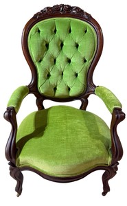 Victorian Walnut Gentlemans Chair