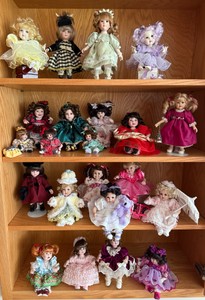 Collection of Vintage Porcelain Dolls