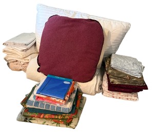 Variety of Linens & Pillows