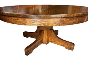 Solid Oak Round Coffee Table