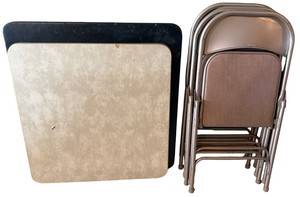 Two Card Tables & 4 Chairs