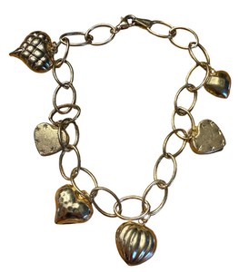 14k Heart Charm Braclet