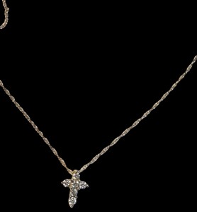 Ross Simmons Dainty 10K Cross Necklace