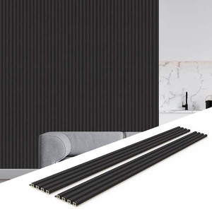 (6) Cases of Charcoal 102 In. x 6.5 In. x 0.94 In. WPC 3D Wood Wall Paneling for Interior Wall Decor (165 sq. ft.)