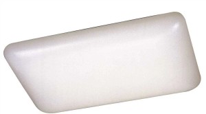 (28)Monument 673776 4-Light White Rectangular Flushmount