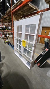 MMI DOOR 60 in. x 80 in. Both Active Primed MDF Glass 10-Lite Clear True Divided Prehung Interior French Door