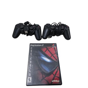 PlayStation 2 Controller Lot with Spider-Man Game