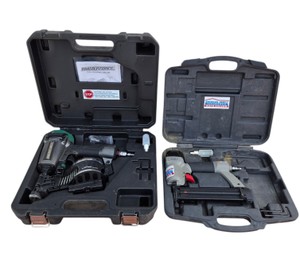 Masterforce Coil Roofing Nailer and Porter-Cable Pneumatic Finish Nailer Set