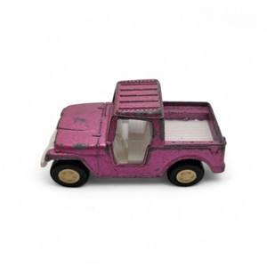 Vintage Tootsie Toy Pink Truck 3.5 Jeep Die-Cast Metal Collectible Vehicle