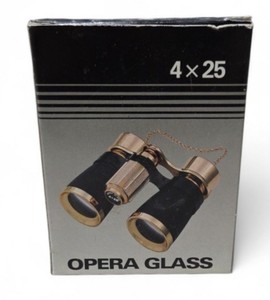 Binolux 4x25 Opera Glasses with Case - #163 Binoculars