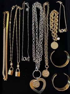 Gold and silver chains