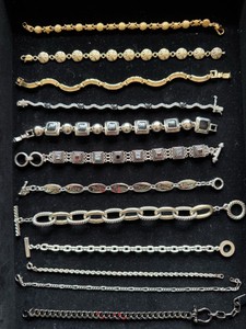 Siver and Gold Bracelets