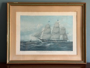 Framed Print U.S. Packet Ship New World