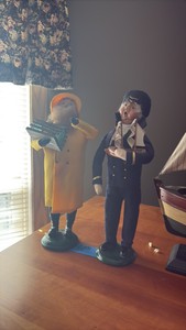 1999 Byers Choice Lobster man and Sea Captain
