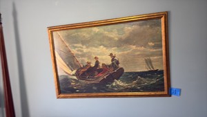 Framed Print by Homer Breezing Up