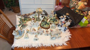 Ceramic and porcelain figurines.