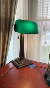 Antique Emeralite desk lamp