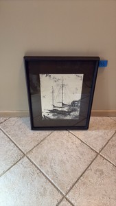 Vintage Sailing vessel lithograph ltd edition
