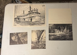 Rare Collection of John Noble Collectibles including Rare greeting card from Susan & John Noble