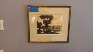 Vintage Original Etching signed Charlot